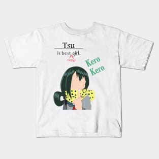 Tsu is best frog girl Kids T-Shirt